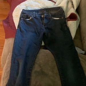 Forever 21 blue jeans now rips